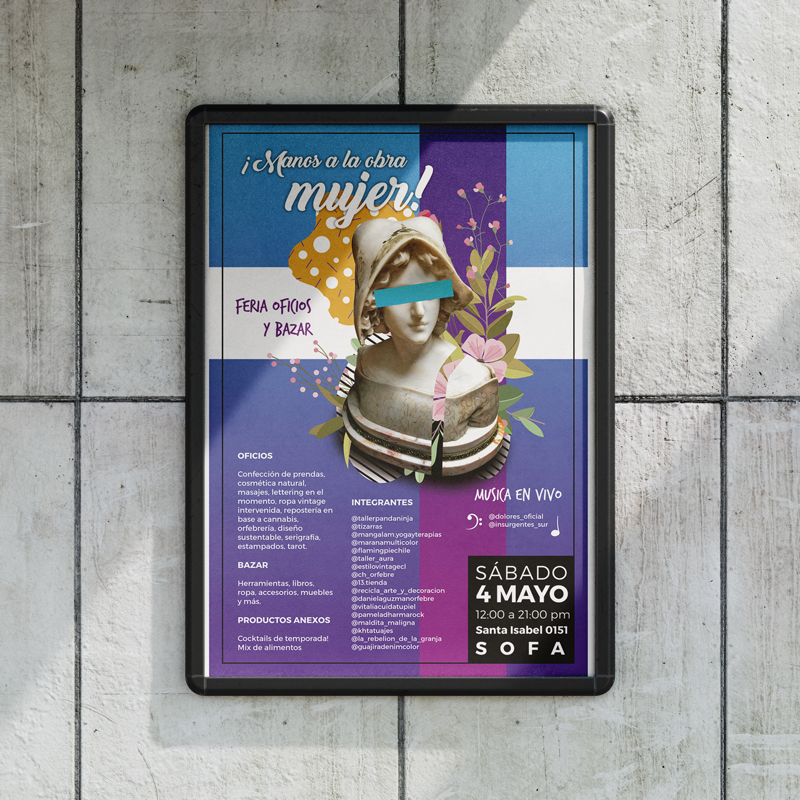Feria en tu Casa - diseño flyer evento Santiago David Varela